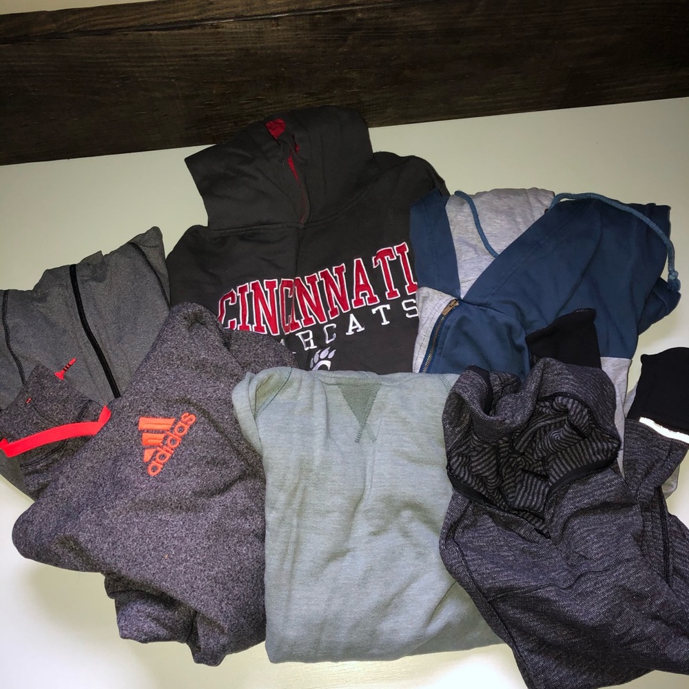 Various sweatshirts